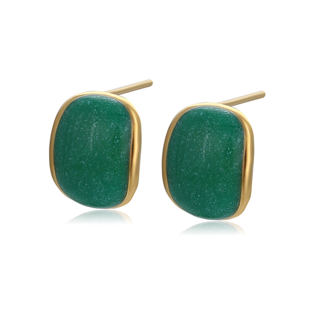 Brincos de Liga de Ouro com Cristal Emporia® Verde 1 