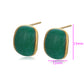 Brincos de Liga de Ouro com Cristal Emporia® Verde