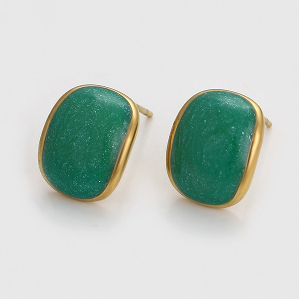 Brincos de Liga de Ouro com Cristal Emporia® Verde 3 