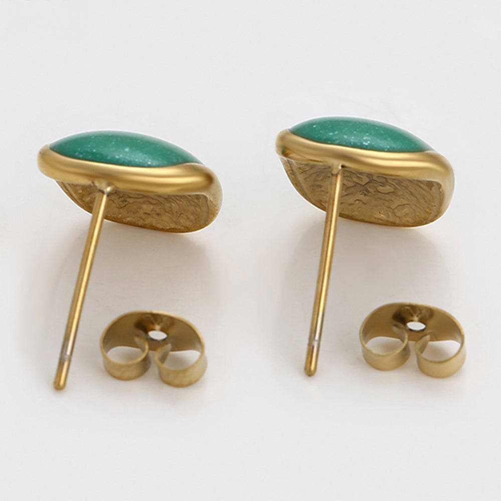 Brincos de Liga de Ouro com Cristal Emporia® Verde