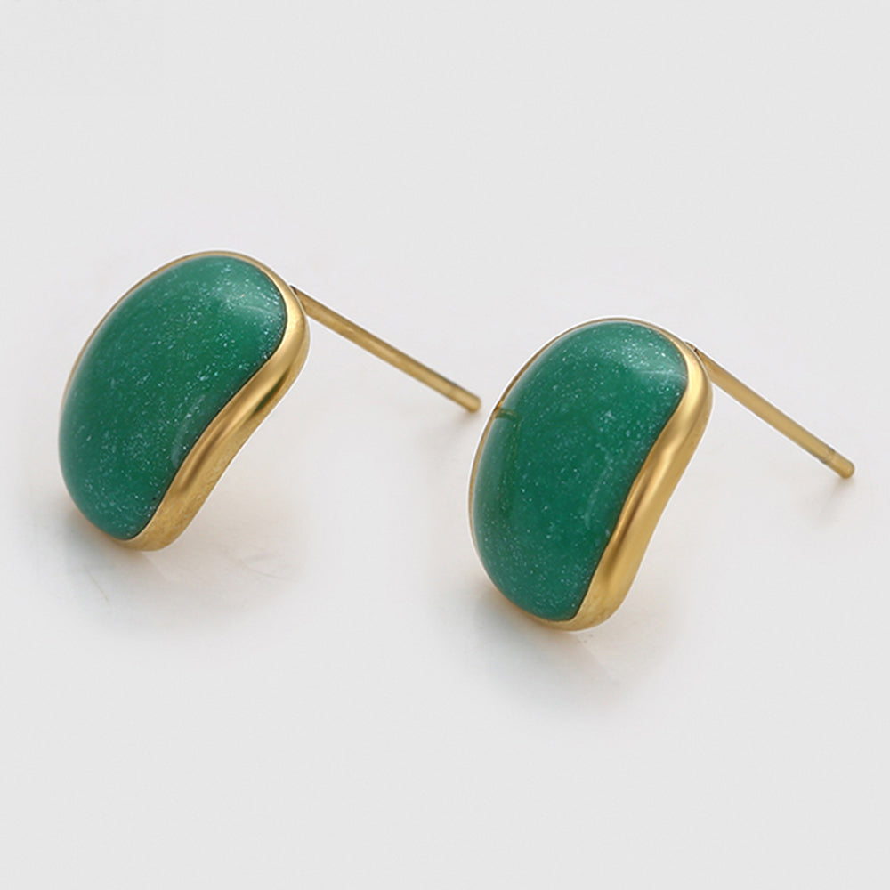 Brincos de Liga de Ouro com Cristal Emporia® Verde