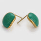 Brincos de Liga de Ouro com Cristal Emporia® Verde