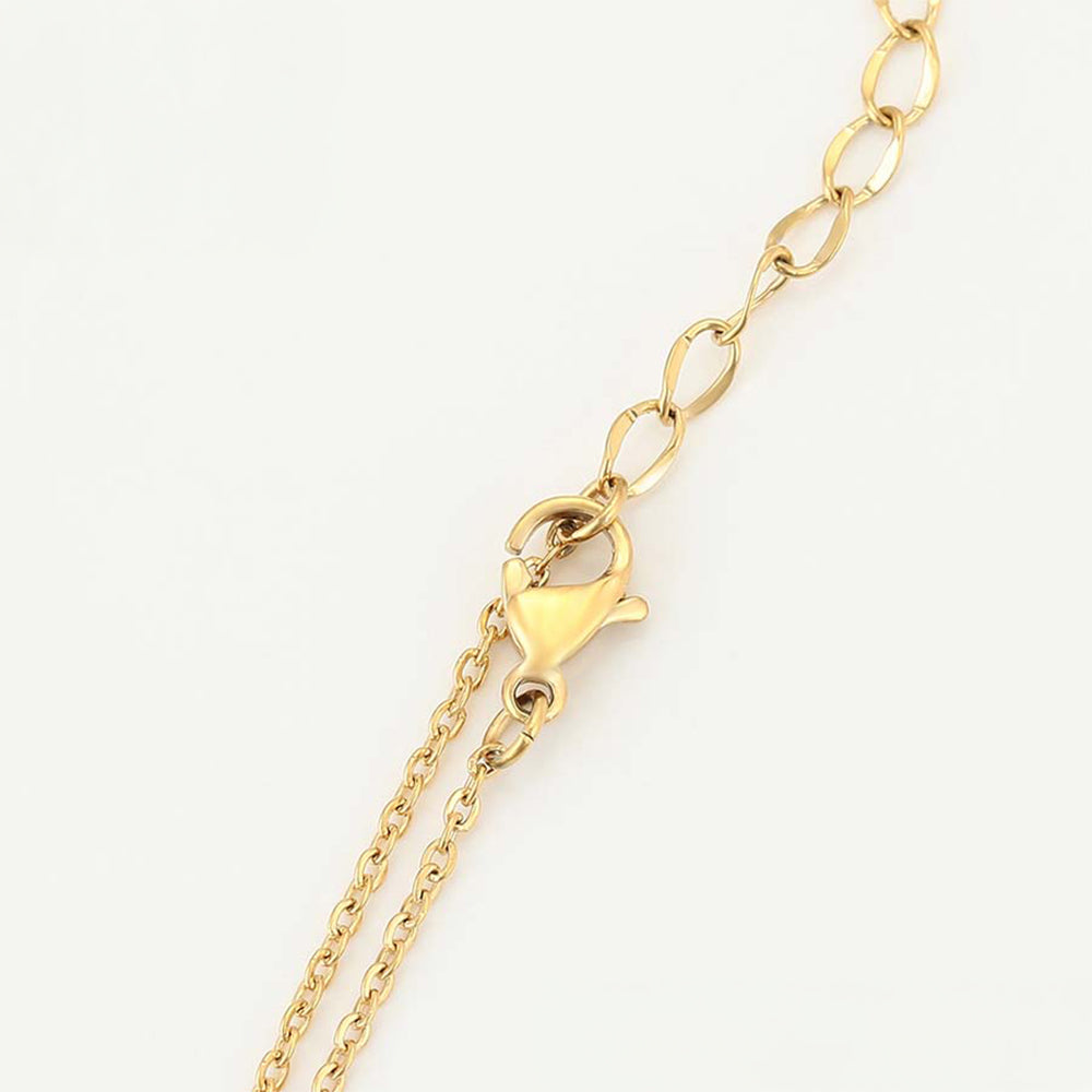 Colar de Liga de Ouro com Cristal Emporia® Rosa