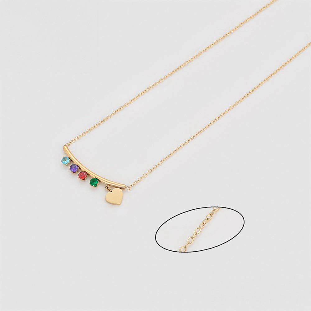 Colar de Liga de Ouro com Cristal Emporia® Vermelho e Cristal Emporia® Verde