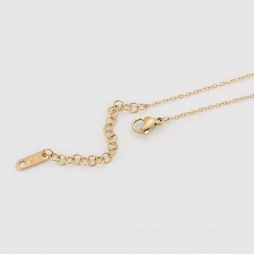 Colar de Liga de Ouro com Cristal Emporia® Vermelho e Cristal Emporia® Verde 6 