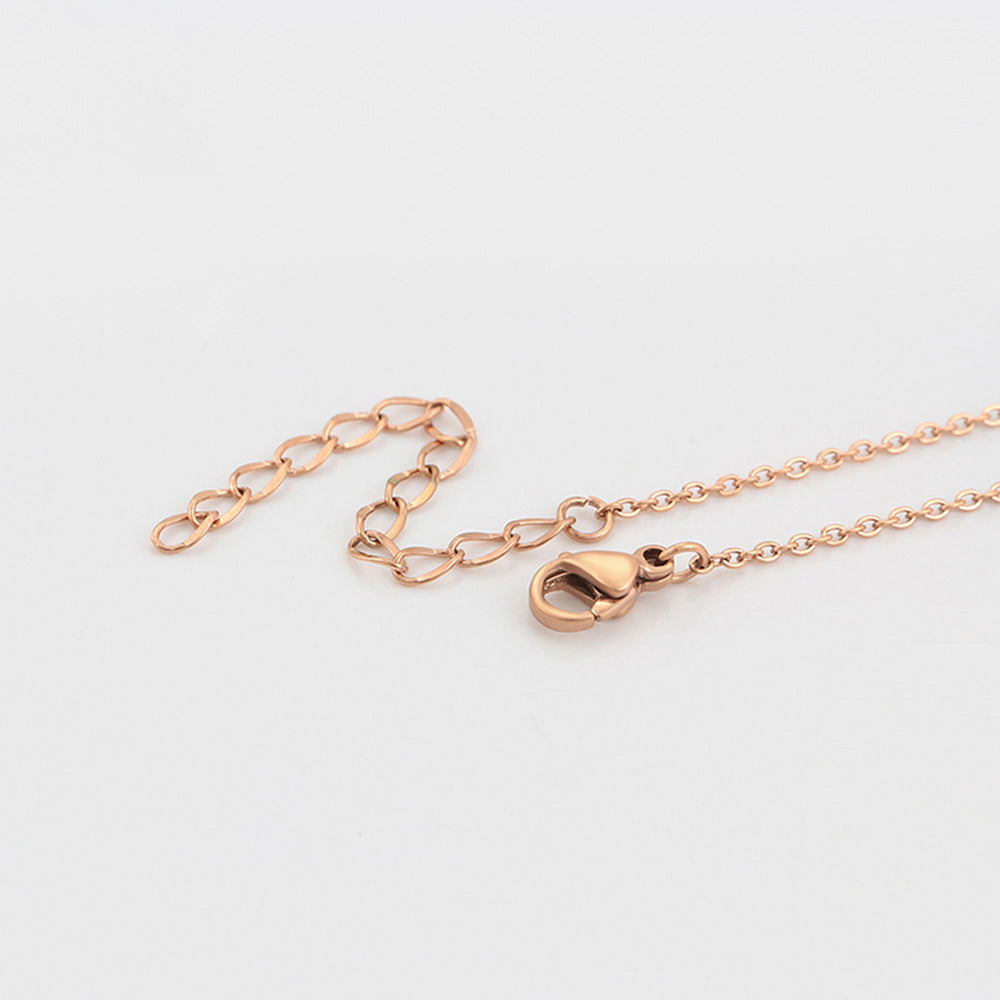 Colar de Liga de Ouro com Cristal Emporia® Rosa 7 