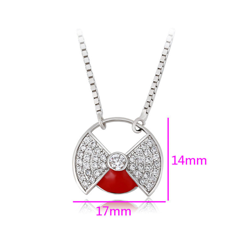 Colar de Liga de Ouro com Cristal Emporia® Vermelho