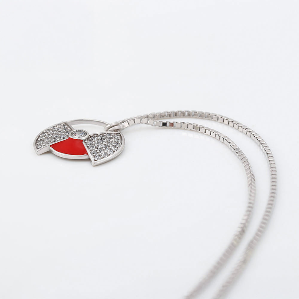 Colar de Liga de Ouro com Cristal Emporia® Vermelho 5 