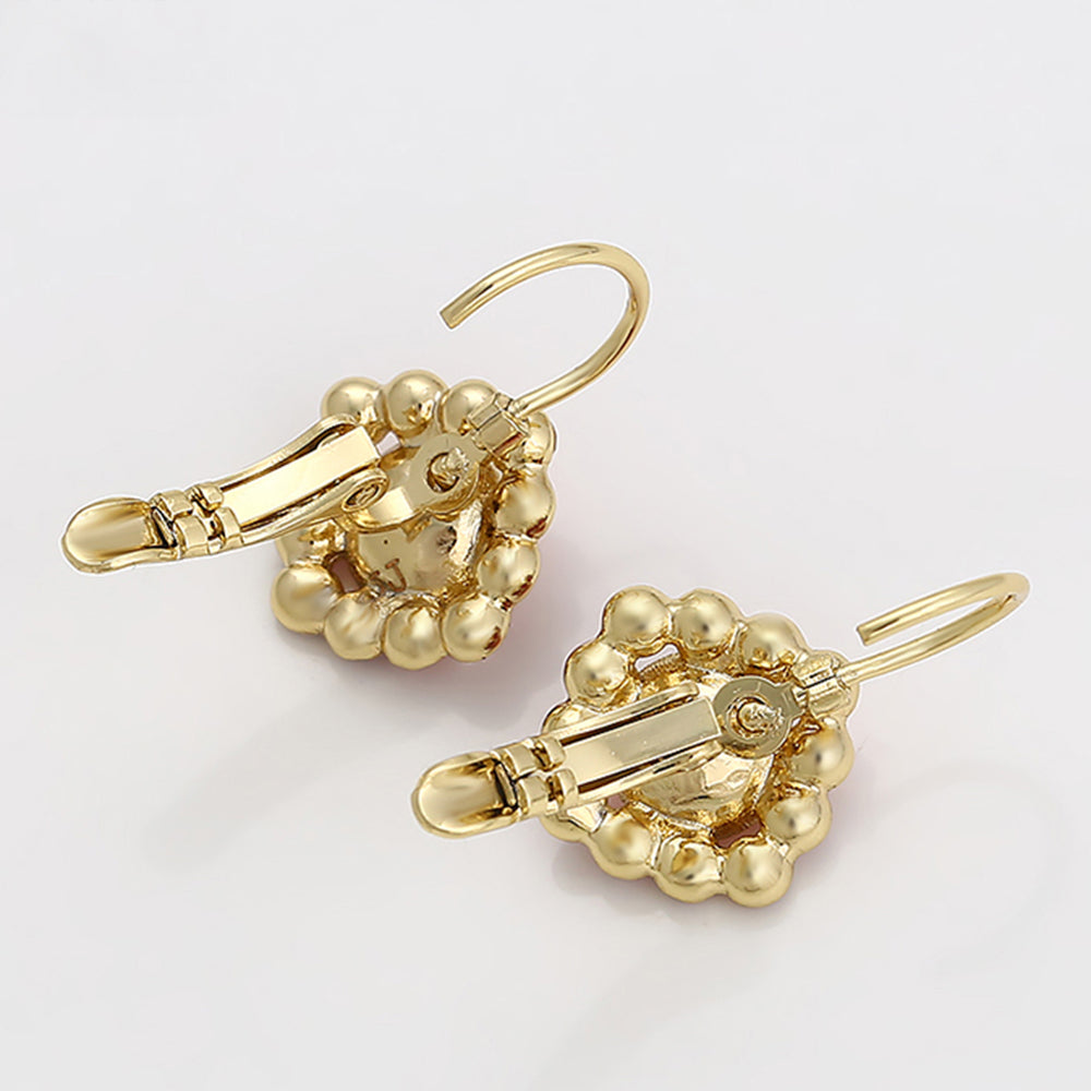 Brincos de Liga de Ouro com Cristal Emporia® Vermelho 3 