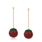 Brincos de Liga de Ouro com Cristal Emporia® Verde