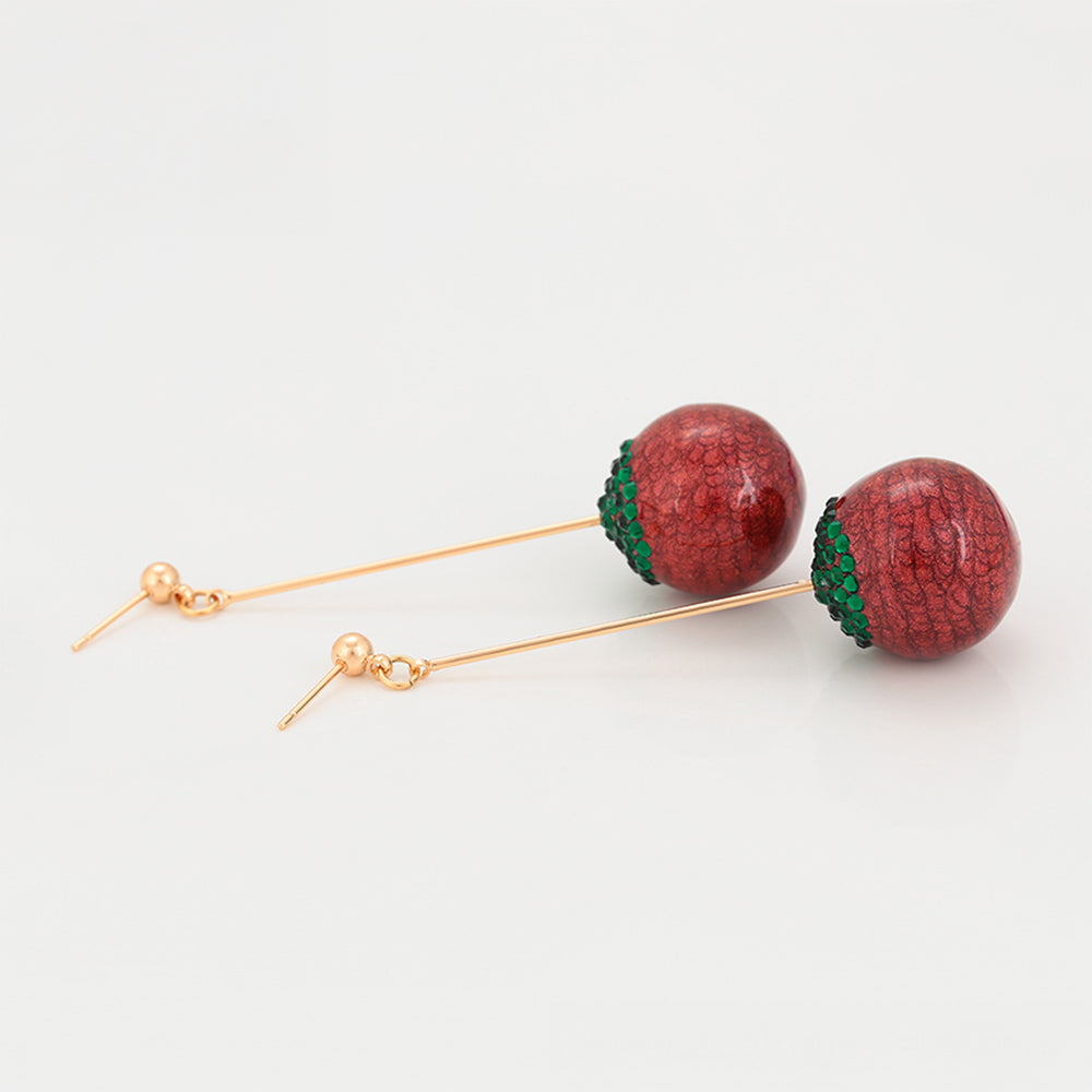 Brincos de Liga de Ouro com Cristal Emporia® Verde 5 
