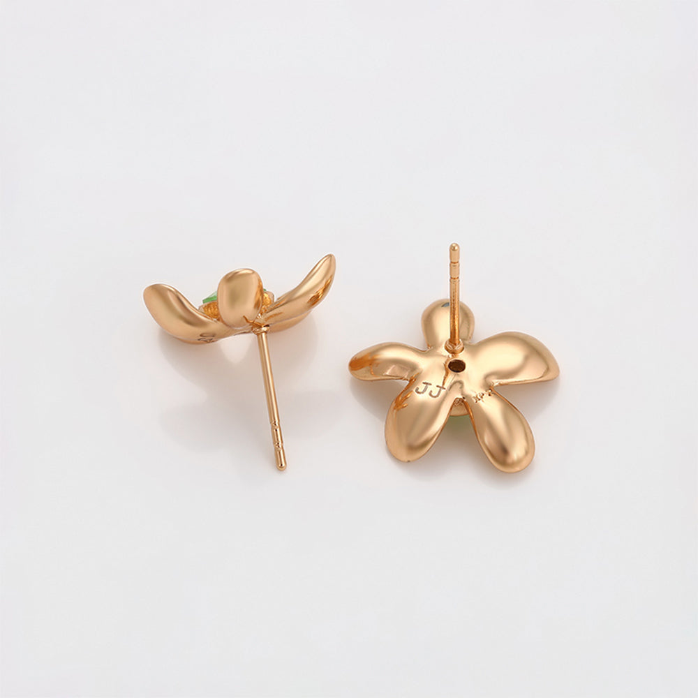 Brincos de Liga de Ouro com Cristal Emporia® Azul 7 