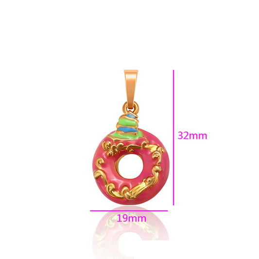 Pendente de Liga de Ouro com Esmalte