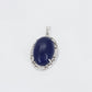 Pendente de Liga de Ouro com Cristal Emporia® Azul e Cristal Emporia® Branco