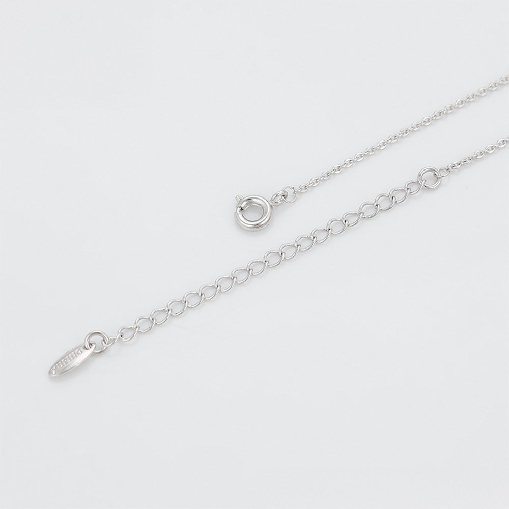 Colar de Liga de Ouro com Cristal Emporia® Roxo e Pérola de Vidro 7 