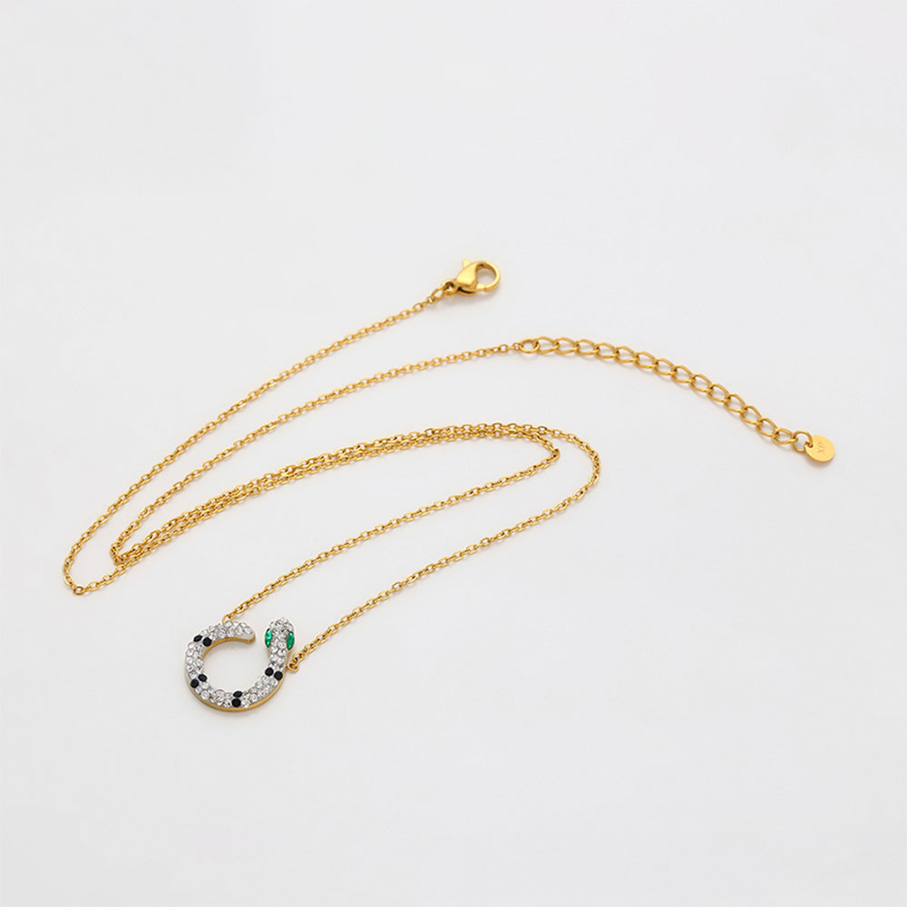 Conjunto de Liga de Ouro com Cristal Emporia® Verde e Cristal Emporia® Branco ( Colar+Brincos ) 7 