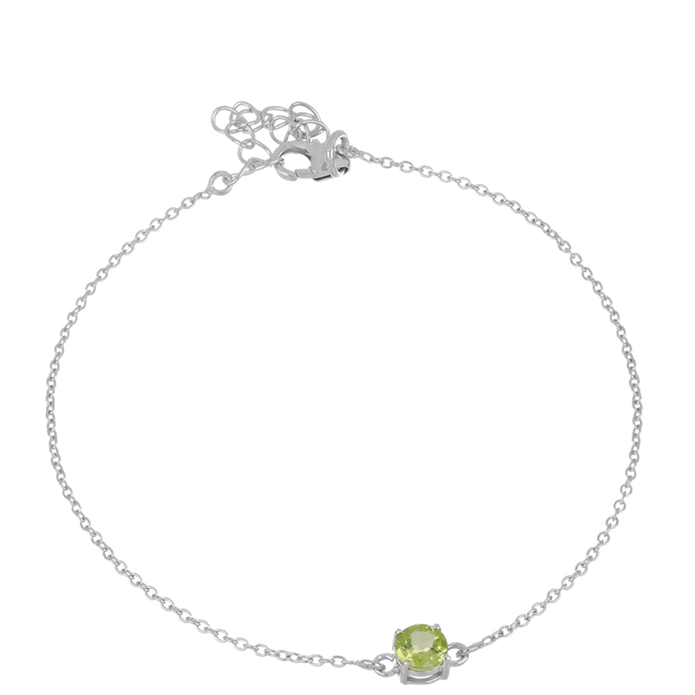 Pulseira de Prata com Peridoto de Changbai 1 