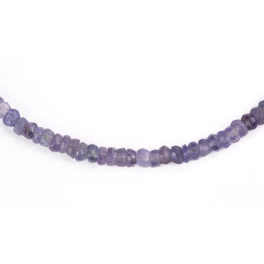 Colar de Prata com Banho de Ouro com Tanzanite