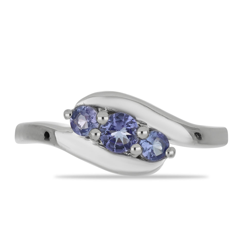 Anel de Prata com Tanzanite 1 