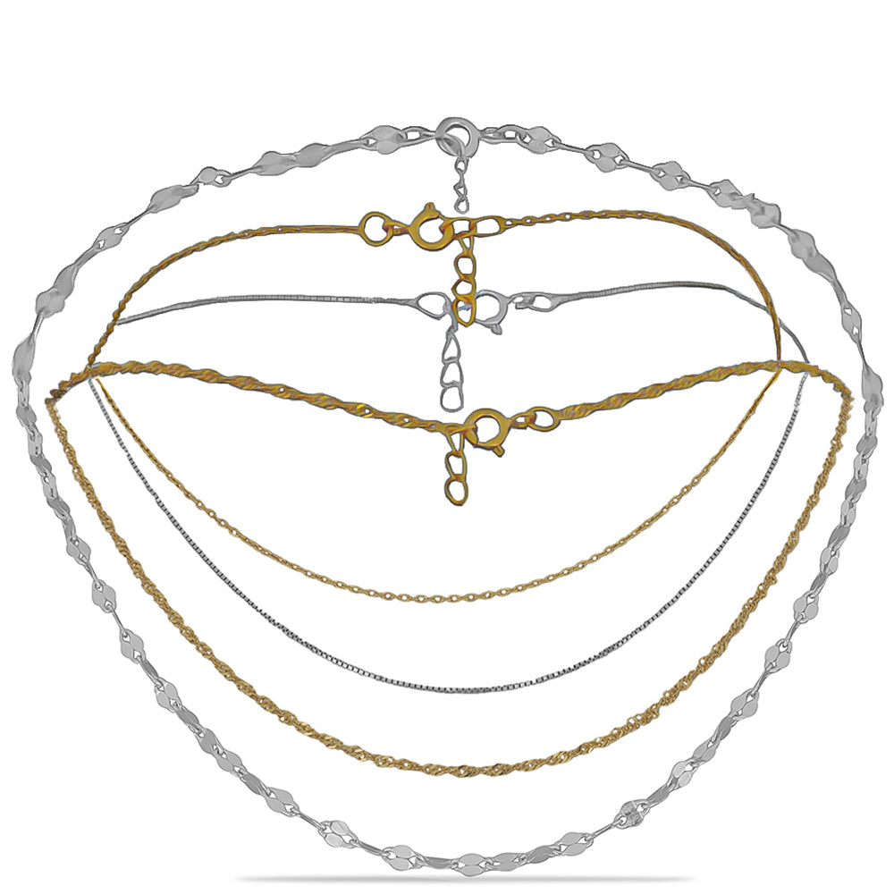 Conjunto de Prata com Banho de Ouro Contraste: Cabeca de Veado (800)