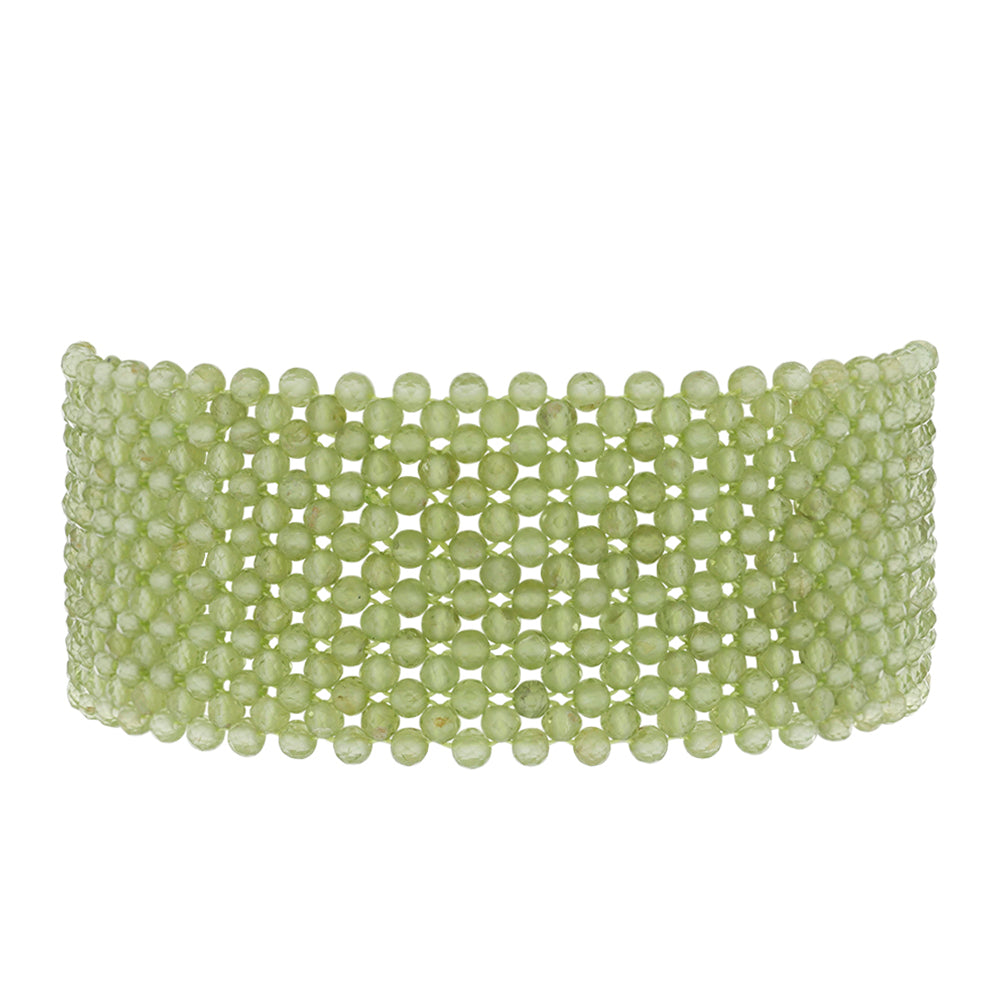 Pulseira de Prata com Peridoto de Changbai  Contraste: Cabeca de Veado (800) 1 