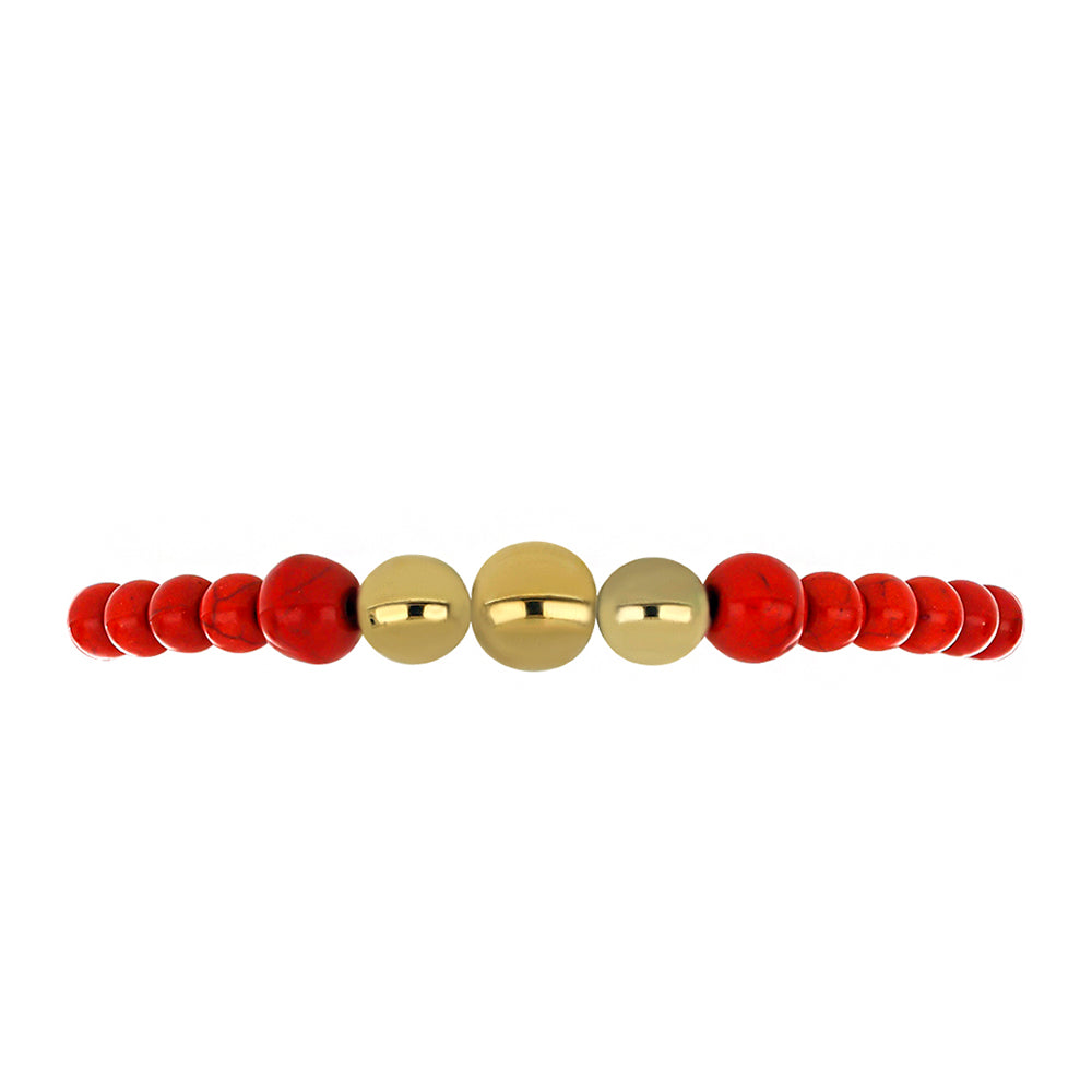 Pulseira com Coral Vermelho 2 