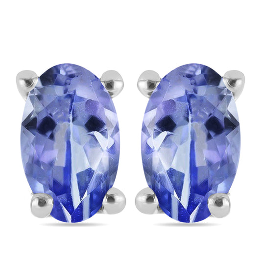 Brincos de Prata com Tanzanite