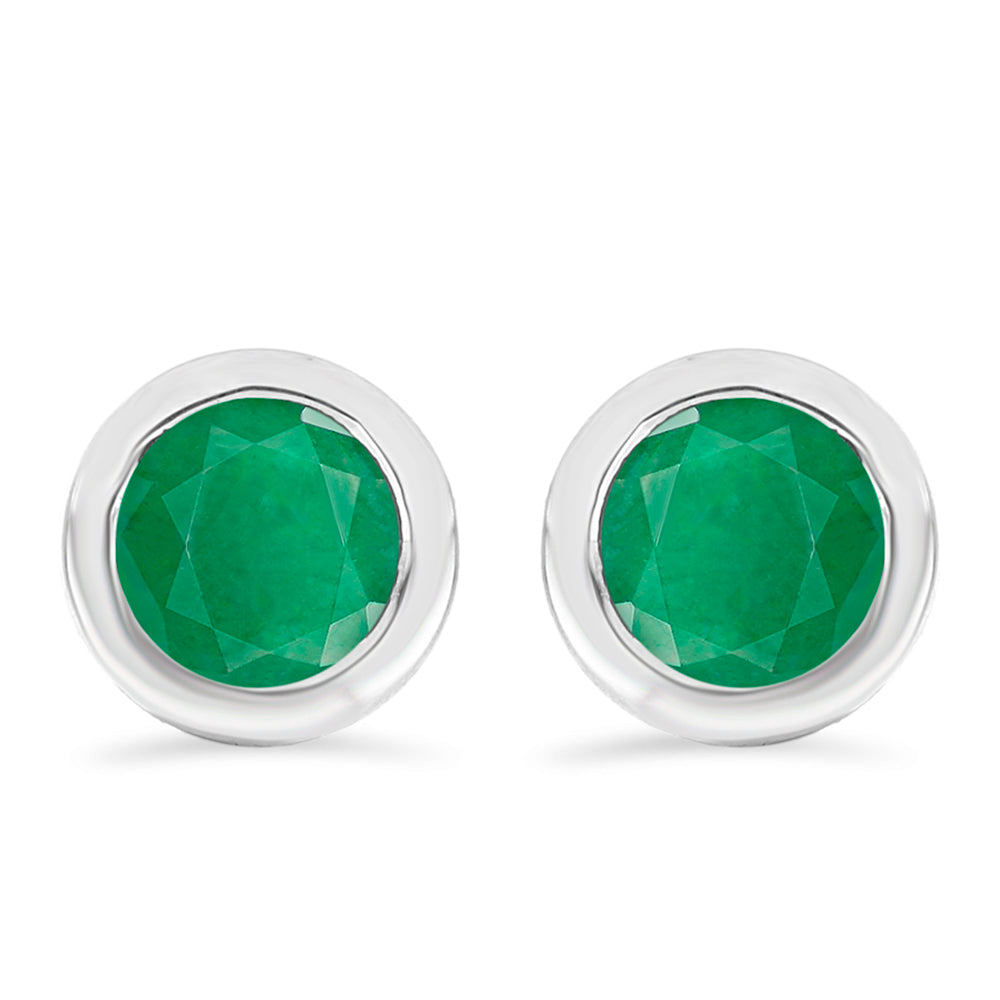 Brincos de Prata com Esmeralda do Brasil 1 