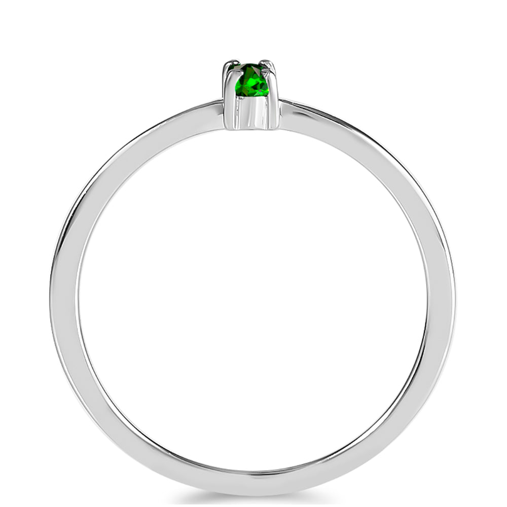 Anel de Prata com Diópsido Crómio 2 