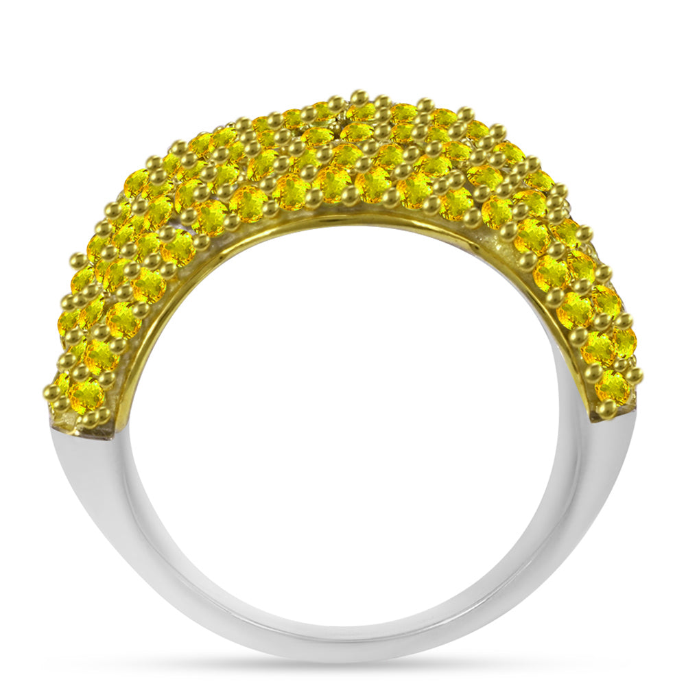 Anel de Prata com Citrino de Ural  Contraste: Cabeca de Veado (800) 3 