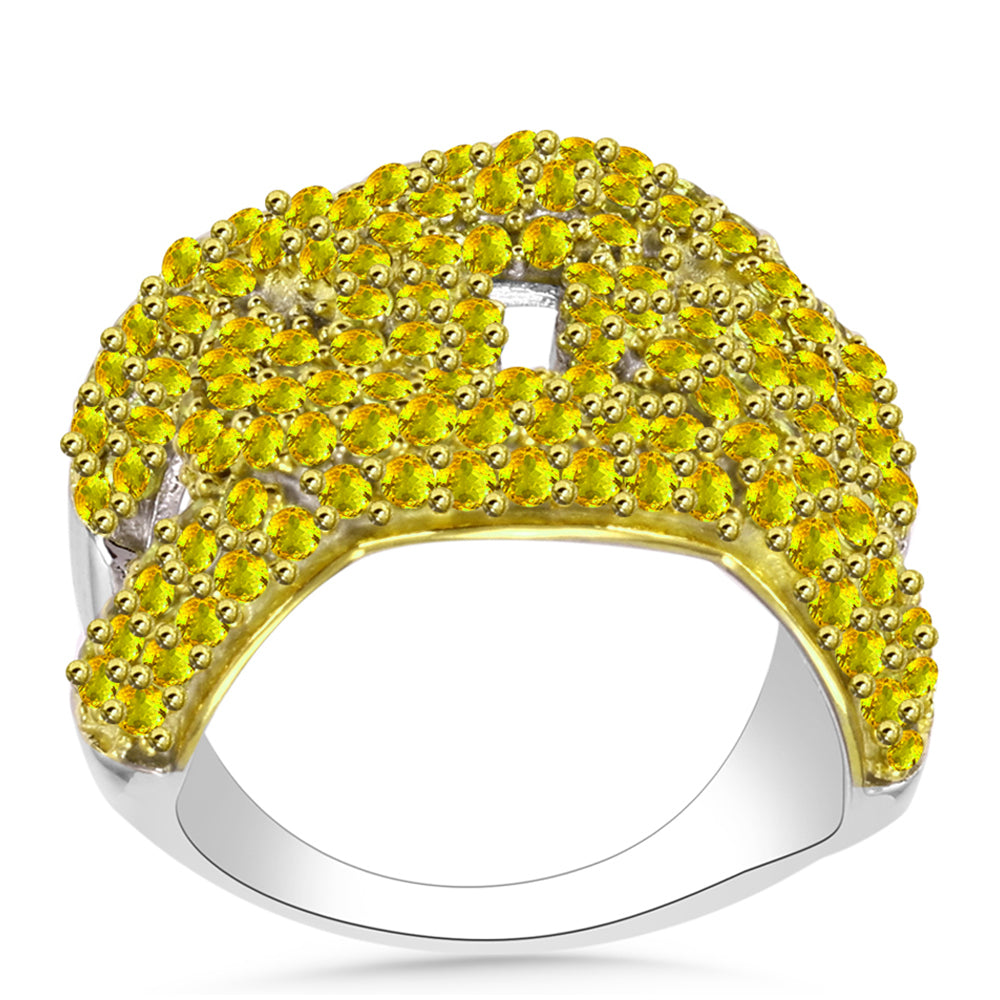 Anel de Prata com Citrino de Ural  Contraste: Cabeca de Veado (800) 2 