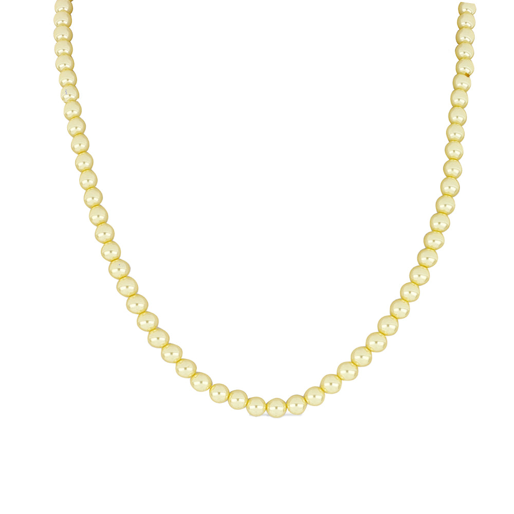 Conjunto com Pérola de Água Doce Dourada ( Colar+Brincos+Pulseira )