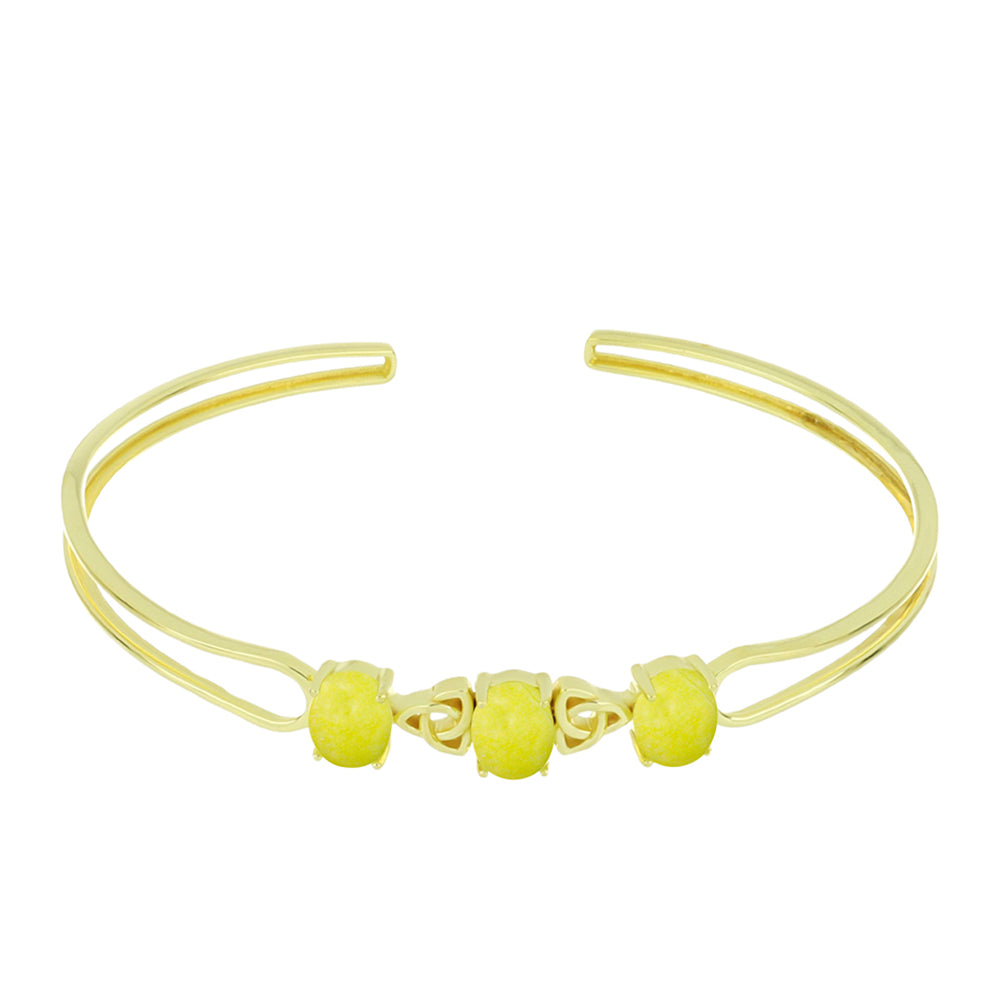 Pulseira de Prata com Banho de Ouro com Serpentina Amarela  Contraste: Cabeca de Veado (800) 2 