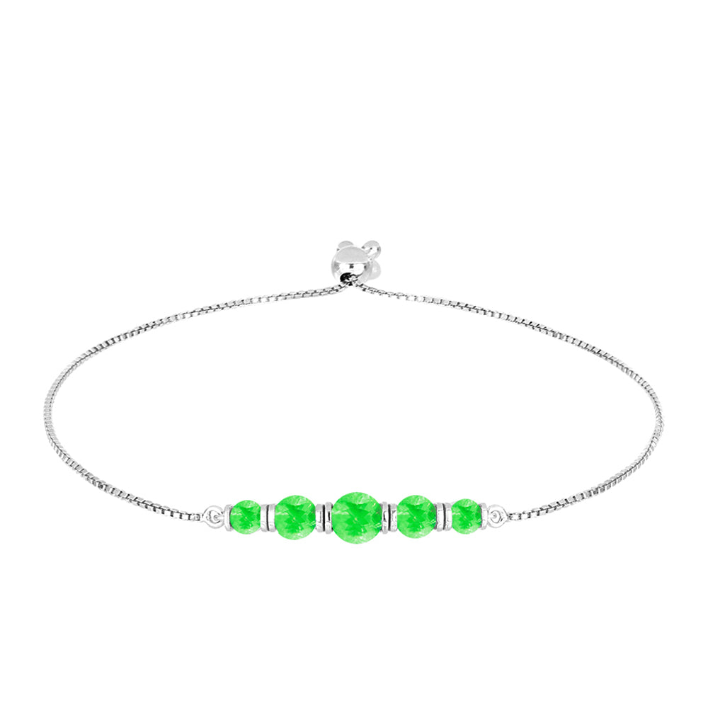 Pulseira de Prata com Opala Hialite  Contraste: Cabeca de Veado (800) 1 