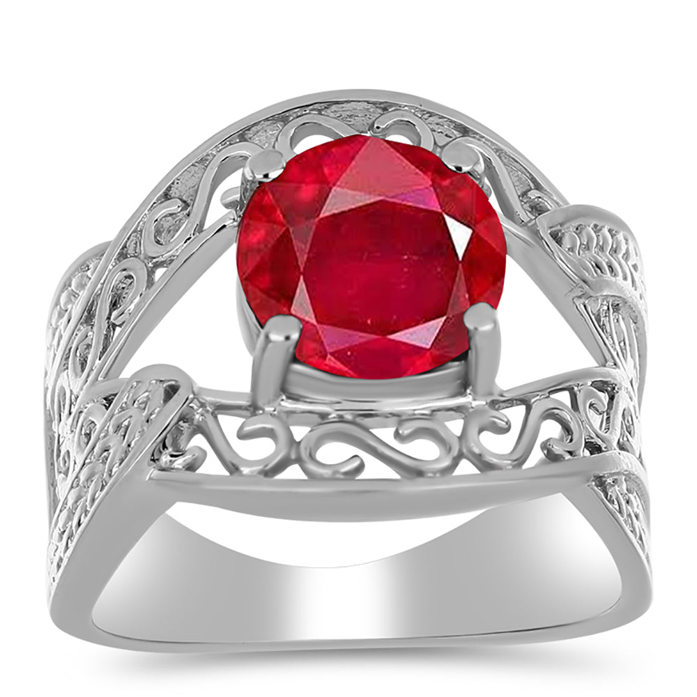 Anel de Prata com Ágata Vermelha  Contraste: Cabeca de Veado (800) 3 