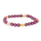 Pulseira com Pérola de Água Doce Roxo e Citrino de Ural