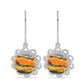 Brincos de Prata com Jaspe Bumble Bee