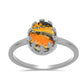 Anel de Prata com Jaspe Bumble Bee