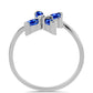 Anel de Prata com Safira Azul Australiana