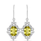 Brincos de Prata com Topázio Cor de Limão