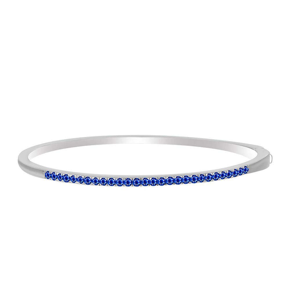 Pulseira de Prata com Safira Azul Australiana  Contraste: Cabeca de Veado (800)