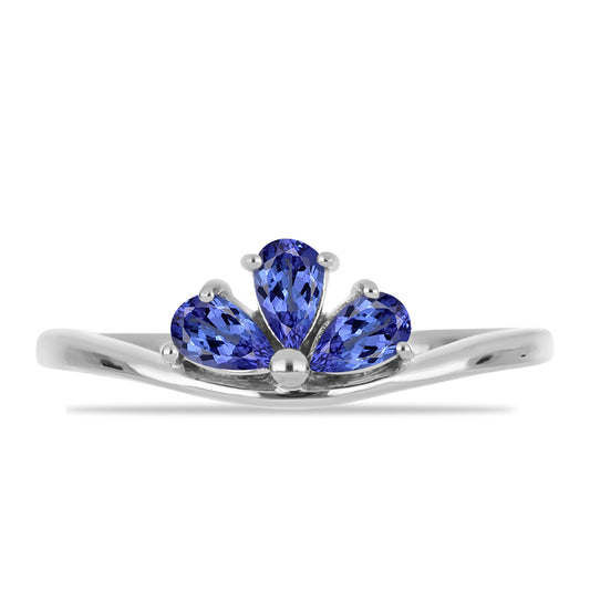 Anel de Prata com Tanzanite