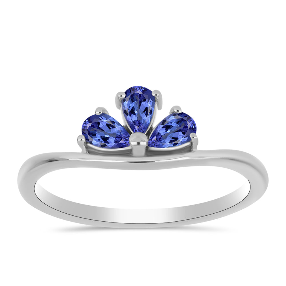 Anel de Prata com Tanzanite