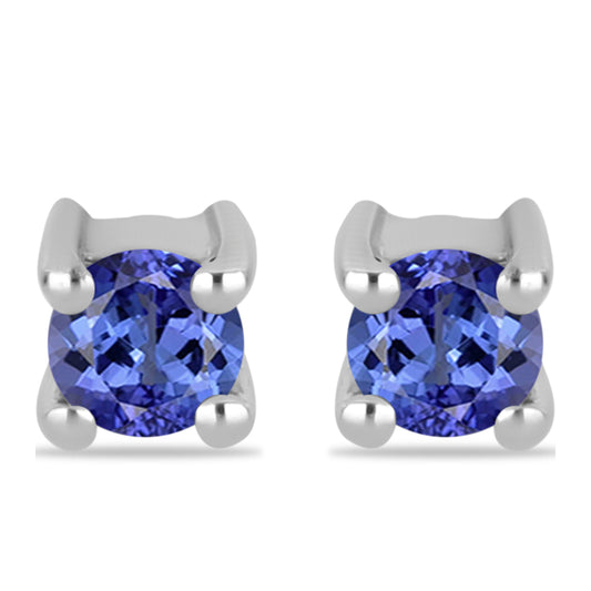 Brincos de Prata com Tanzanite