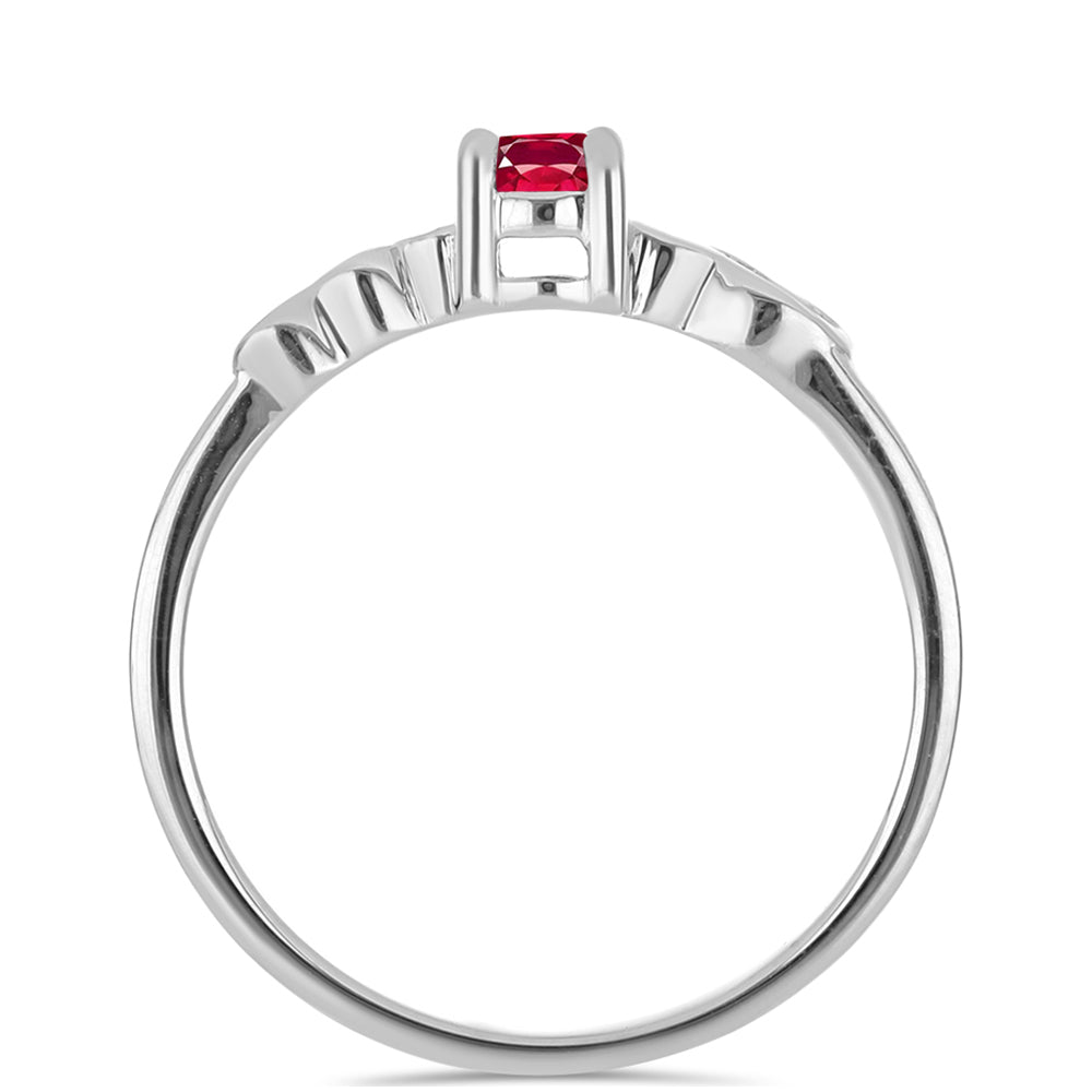 Anel de Prata com Rubi de Madagáscar 3 