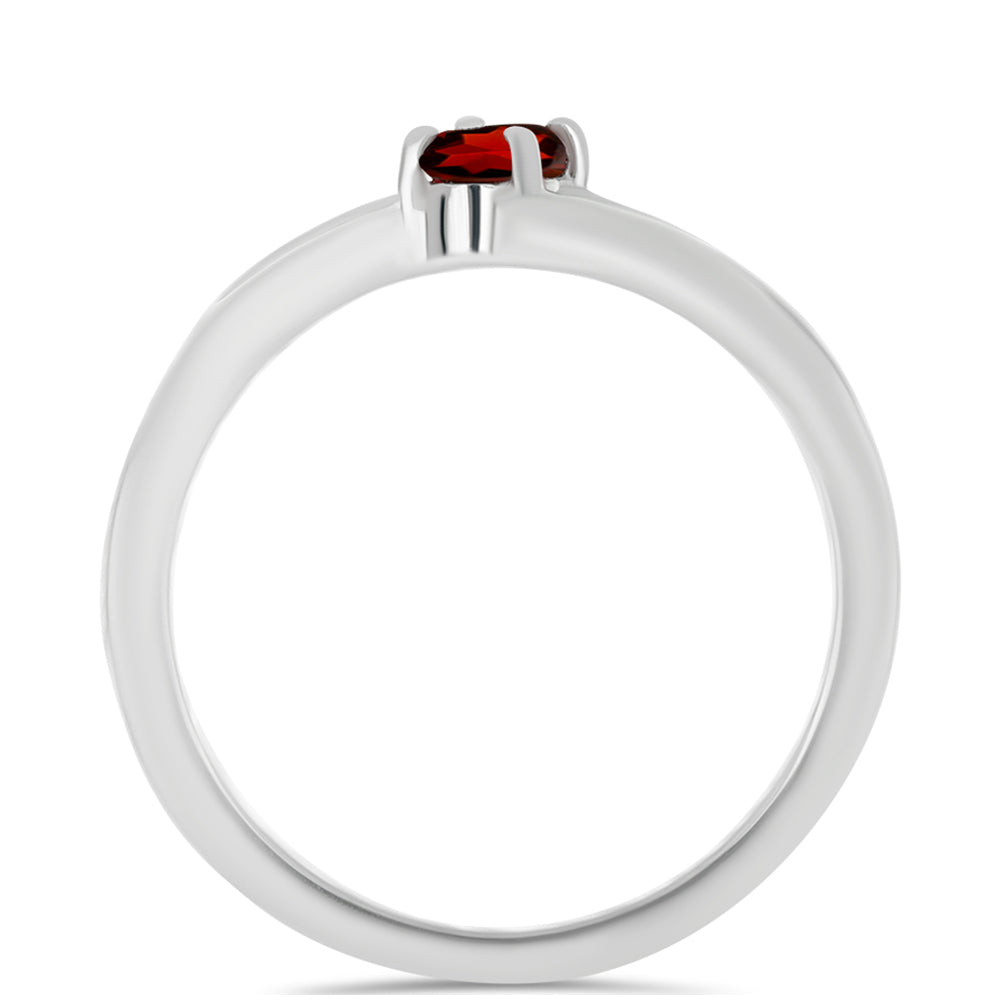 Anel de Prata com Granada de Barton 2 