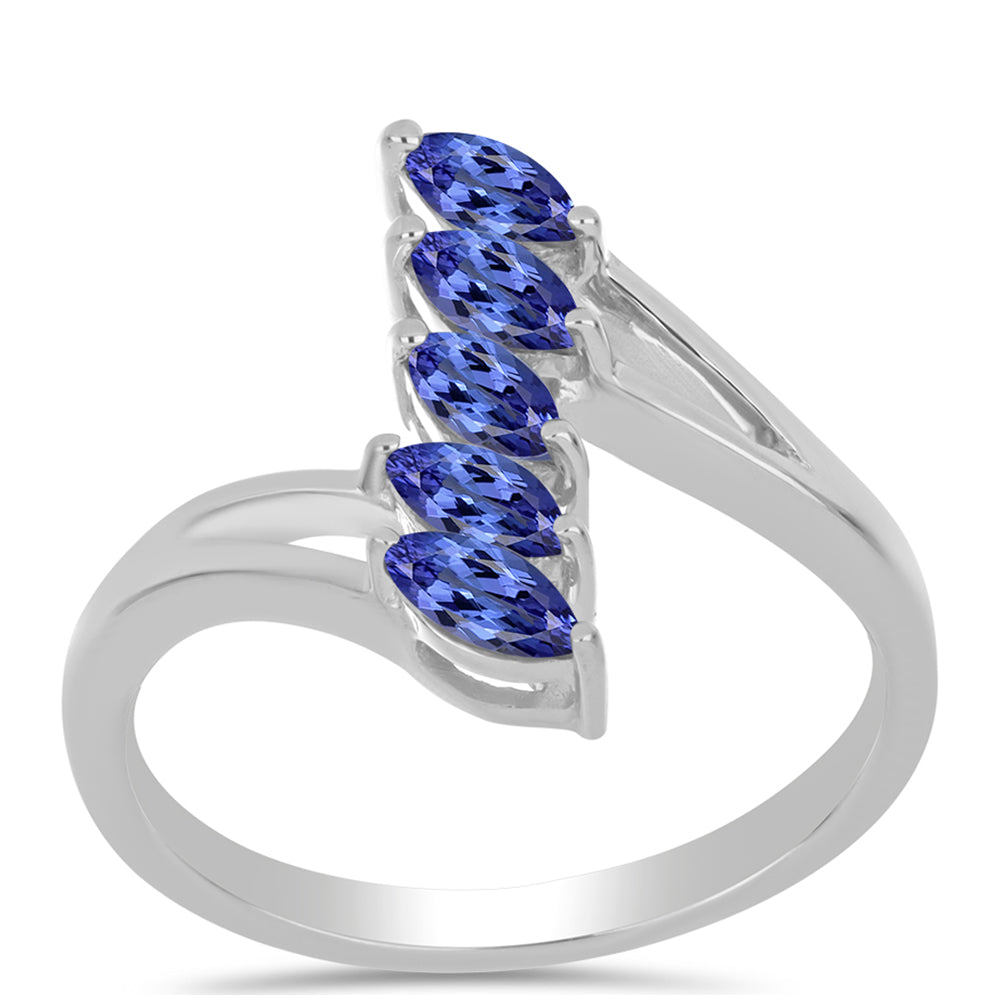 Anel de Prata com Tanzanite