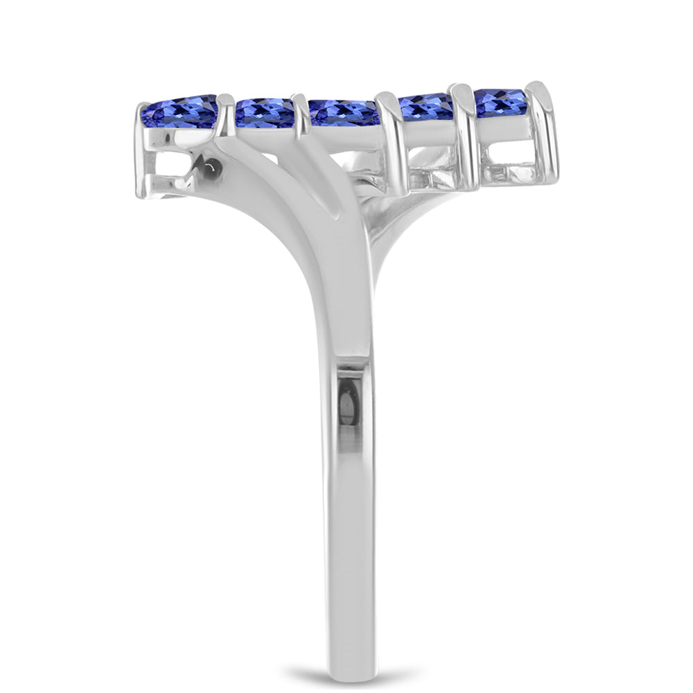 Anel de Prata com Tanzanite 4 