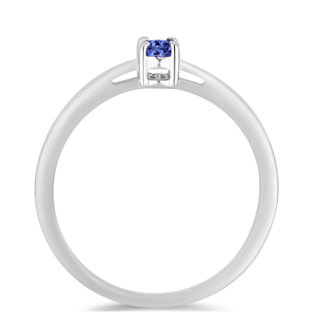 Anel de Prata com Tanzanite
