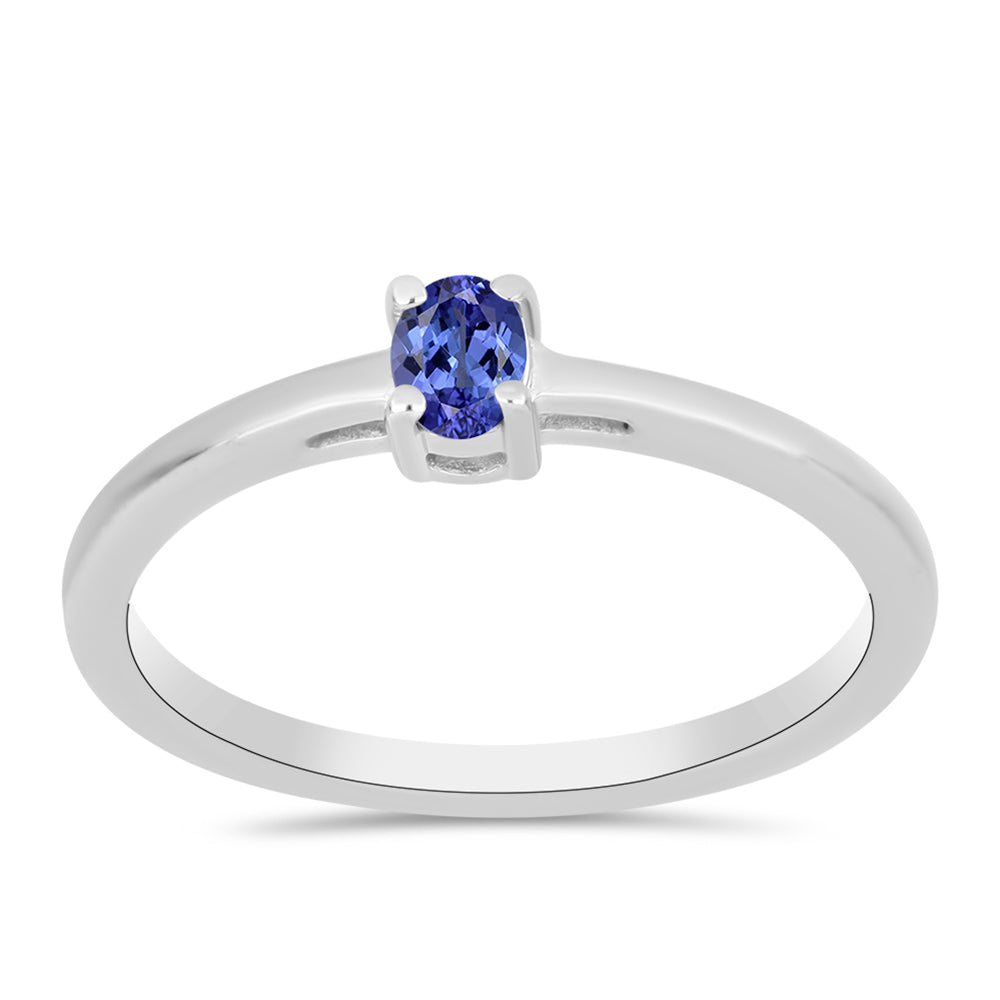 Anel de Prata com Tanzanite 3 